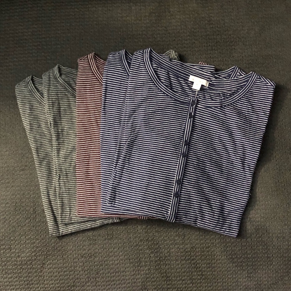 Pima cotton Henley’s